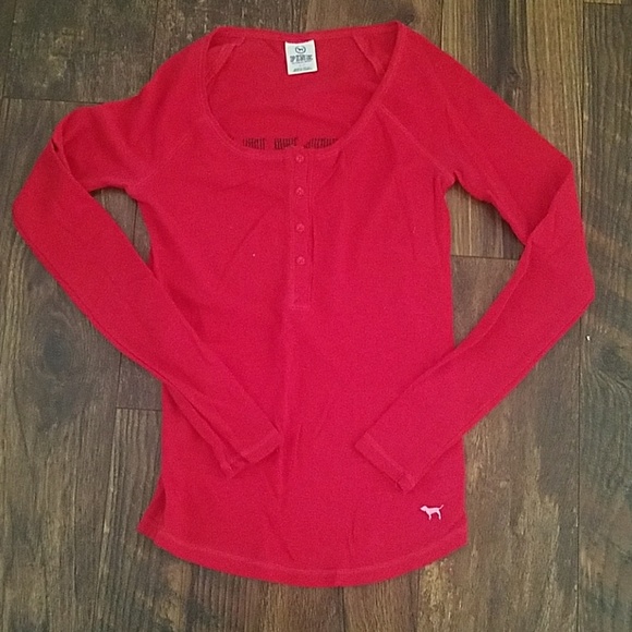 PINK Victoria's Secret Tops - Victoria's Secret Thermal with Bling PINK Victoria's Secret Tops - Victoria's Secret Thermal with Bling